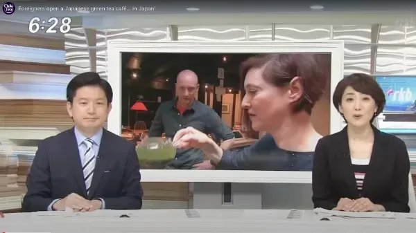 Our green tea cafe on TV!